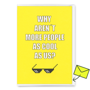 Deli Cards Grußkarte "As cool as us" | Besondere Klappkarte mit Spruch