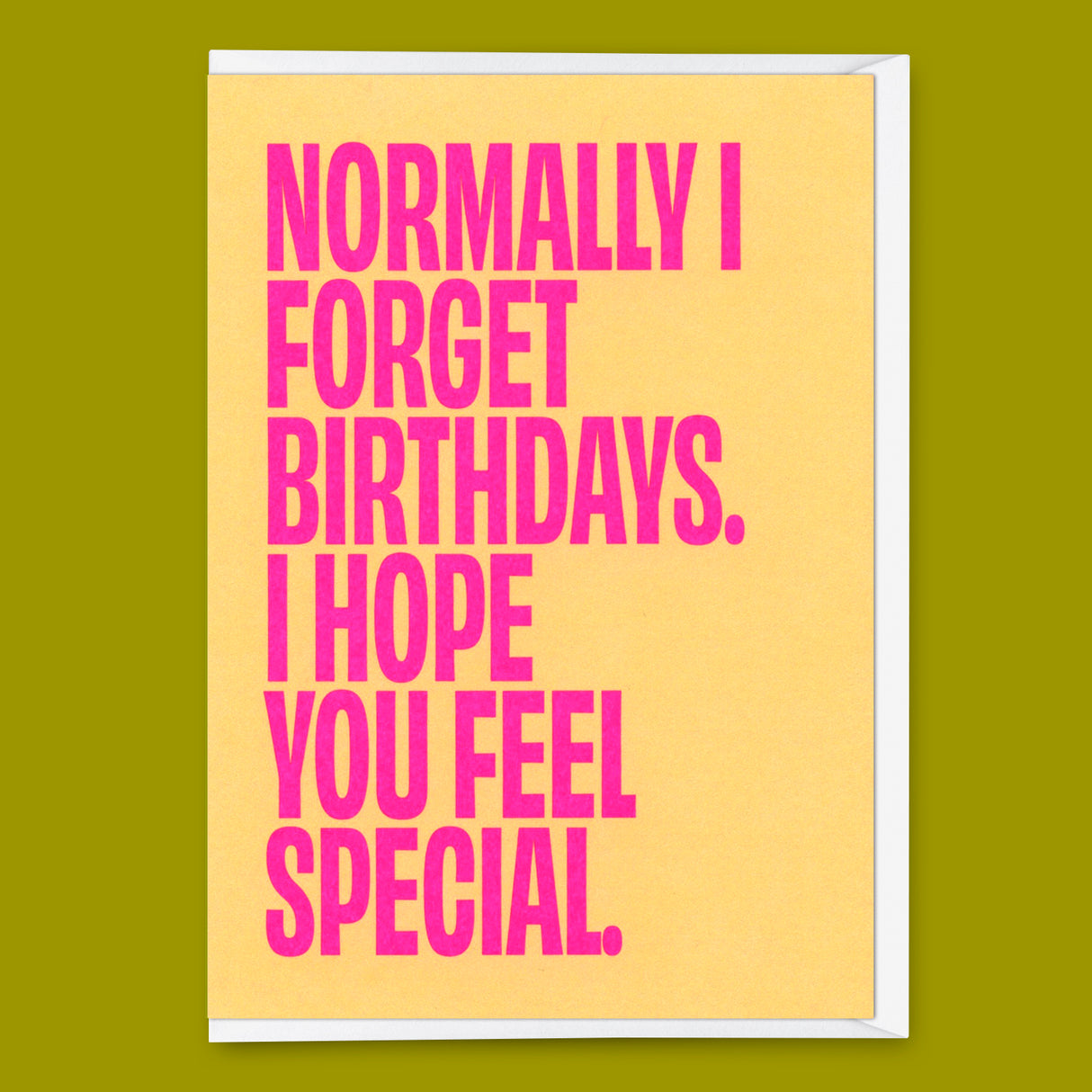 Deli Cards Grußkarte "Normally I forget birthdays" | Lustige Klappkarte zum Geburtstag