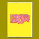 Deli Cards Grußkarte "I fucking love you" | Besondere Klappkarte für Verliebte