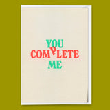 Deli Cards Grußkarte "You complete me." | Besondere Klappkarte für Verliebte
