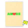 Deli Cards Grußkarte "Amore" | Coole Klappkarte für Verliebte