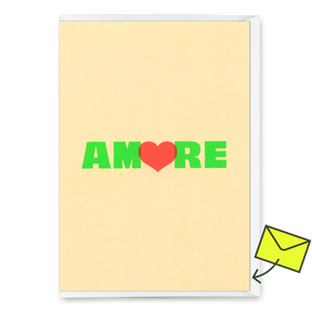 Deli Cards Grußkarte "Amore" | Coole Klappkarte für Verliebte