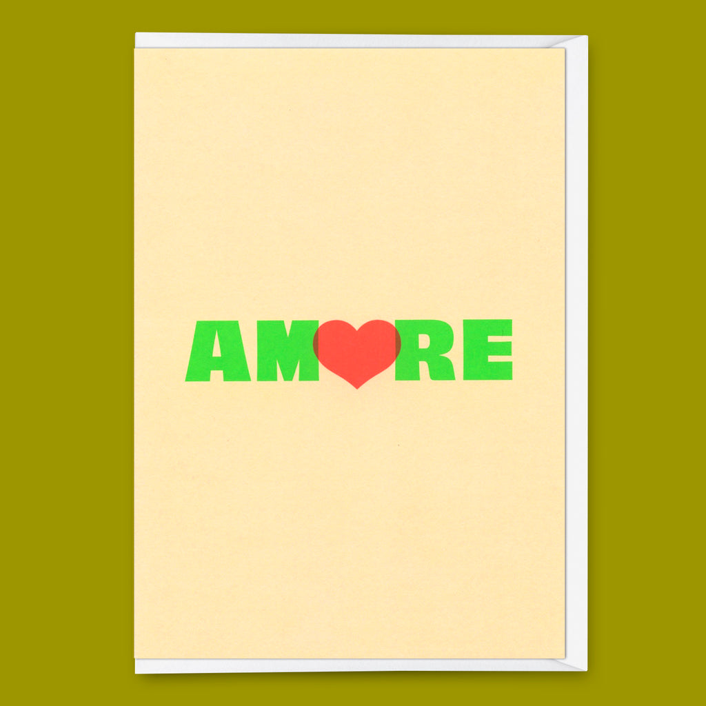 Deli Cards Grußkarte "Amore" | Coole Klappkarte für Verliebte