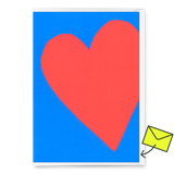 Deli Cards Grußkarte "Neon Heart 3" | Schöne Klappkarte für Verliebte