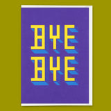 Deli Cards Grußkarte "Bye Bye" | Coole Klappkarte zum Abschied