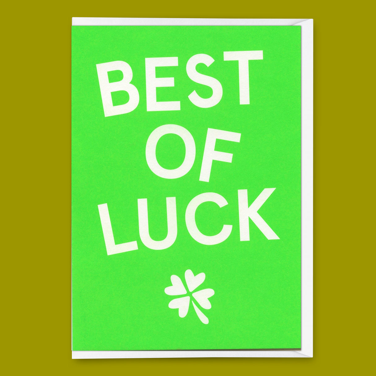 Deli Cards Grußkarte "Best of luck" | Besondere Klappkarte zum Glückwünschen
