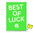 Deli Cards Grußkarte "Best of luck" | Besondere Klappkarte zum Glückwünschen