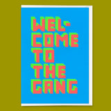 Deli Cards Grußkarte "Welcome to the gang" | Lustige Klappkarte zur Geburt