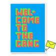 Deli Cards Grußkarte "Welcome to the gang" | Lustige Klappkarte zur Geburt