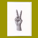 Deli Cards Grußkarte "Peace Hand " | Coole Klappkarte für jeden Anlass
