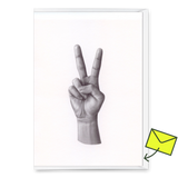 Deli Cards Grußkarte "Peace Hand " | Coole Klappkarte für jeden Anlass
