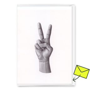 Deli Cards Grußkarte "Peace Hand " | Coole Klappkarte für jeden Anlass