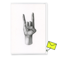 Deli Cards Grußkarte "Rock'n'Roll" | Coole Klappkarte für jeden Anlass