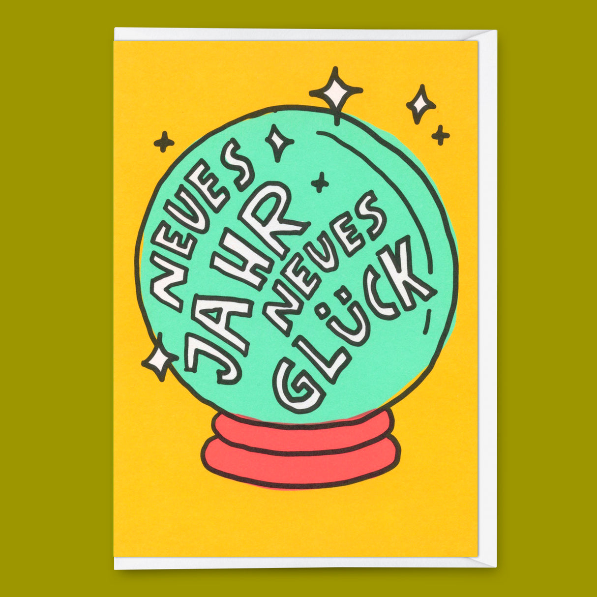 Deli Cards Grußkarte "Neues Jahr. Neues Glück." | Lustige Klappkarte zum Geburtstag