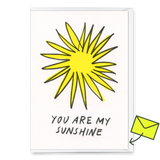 Deli Cards Grußkarte "You are my sunshine" | Besondere Klappkarte für Verliebte