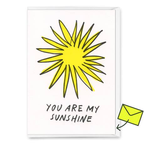 Deli Cards Grußkarte "You are my sunshine" | Besondere Klappkarte für Verliebte