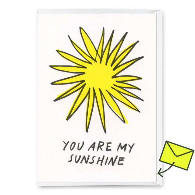 Deli Cards Grußkarte "You are my sunshine" | Besondere Klappkarte für Verliebte