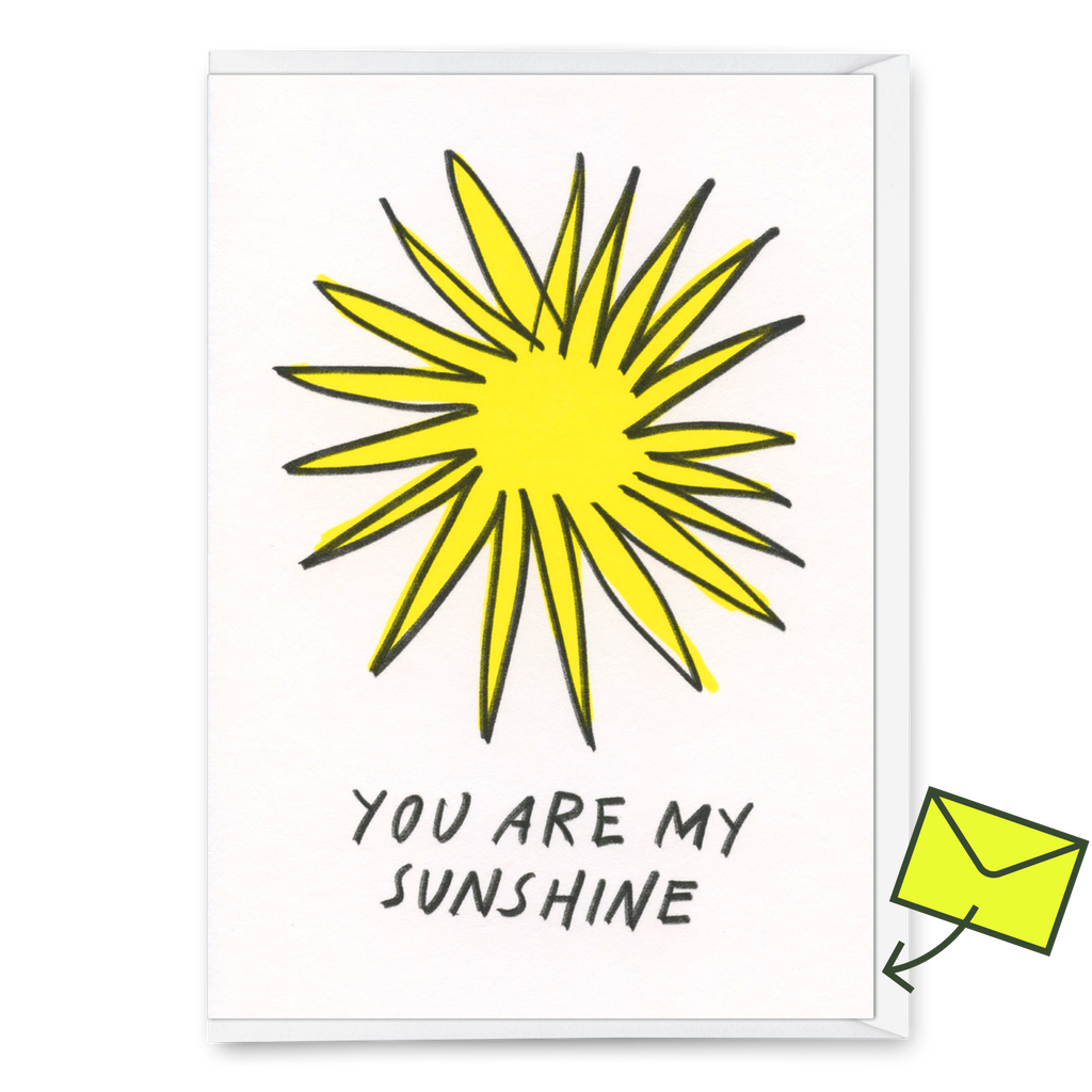 Deli Cards Grußkarte "You are my sunshine" | Besondere Klappkarte für Verliebte