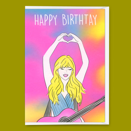 Deli Cards Grußkarte "Happy Birth-Tay" | Ausgefallene Klappkarte zum Geburtstag
