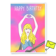 Deli Cards Grußkarte "Happy Birth-Tay" | Ausgefallene Klappkarte zum Geburtstag