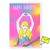 Deli Cards Grußkarte "Happy Birth-Tay" | Ausgefallene Klappkarte zum Geburtstag