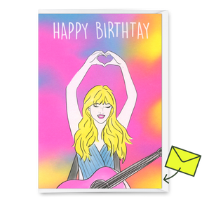 Deli Cards Grußkarte "Happy Birth-Tay" | Ausgefallene Klappkarte zum Geburtstag