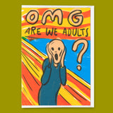 Deli Cards Grußkarte "OMG – are we adults" | Lustige Klappkarte zum Geburtstag