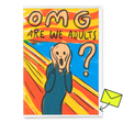 Deli Cards Grußkarte "OMG – are we adults" | Lustige Klappkarte zum Geburtstag