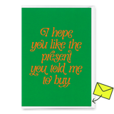 Deli Cards Grußkarte "You like the present" | Besondere Klappkarte zum Geburtstag