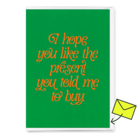 Deli Cards Grußkarte "You like the present" | Besondere Klappkarte zum Geburtstag