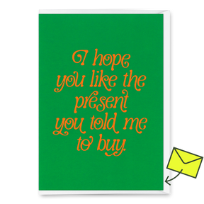 Deli Cards Grußkarte "You like the present" | Besondere Klappkarte zum Geburtstag