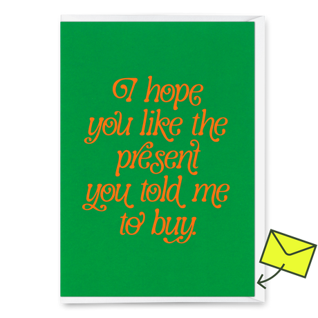 Deli Cards Grußkarte "You like the present" | Besondere Klappkarte zum Geburtstag