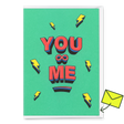 Deli Cards Grußkarte "You ∞ Me" | Besondere Klappkarte für Verliebte
