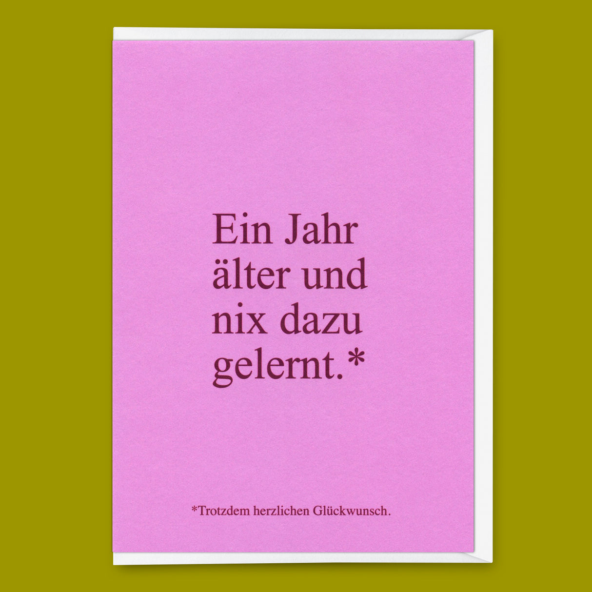 Deli Cards Grußkarte "Wieder nix dazu gelernt" | Lustige Klappkarte zum Geburtstag