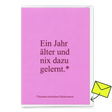 Deli Cards Grußkarte "Wieder nix dazu gelernt" | Lustige Klappkarte zum Geburtstag