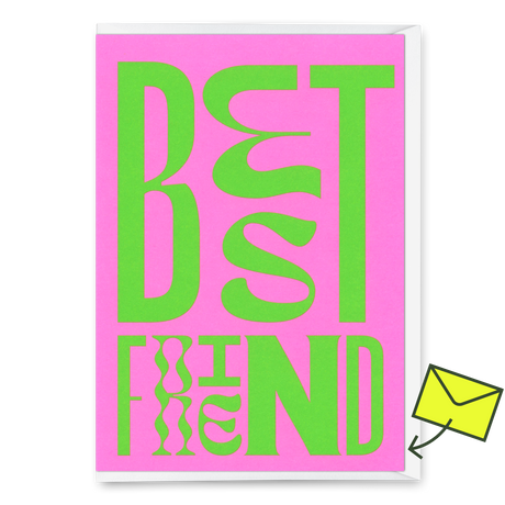 Deli Cards Grußkarte "Best Friends Forever" | Besondere Klappkarte für Freunde