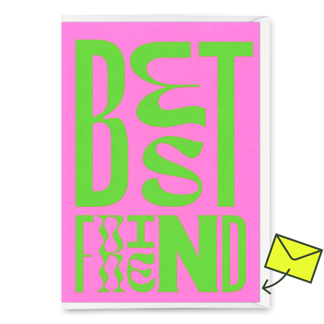 Deli Cards Grußkarte "Best Friends Forever" | Besondere Klappkarte für Freunde