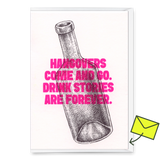 Deli Cards Grußkarte "Drink Stories are forever" | Lustige Klappkarte für jeden Anlass