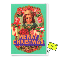 Deli Cards Grußkarte "Poesie Kind" | Ausgefallene Klappkarte zu Weihnachten