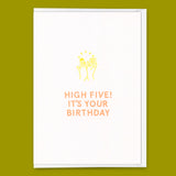 Deli Cards Grußkarte "High Five" | Coole Klappkarte zum Geburtstag