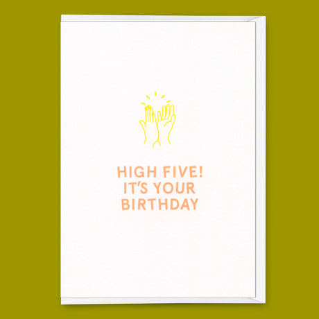 Deli Cards Grußkarte "High Five" | Coole Klappkarte zum Geburtstag