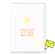 Deli Cards Grußkarte "High Five" | Coole Klappkarte zum Geburtstag