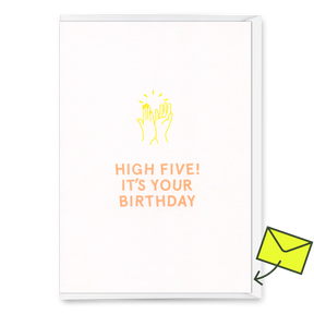 Deli Cards Grußkarte "High Five" | Coole Klappkarte zum Geburtstag