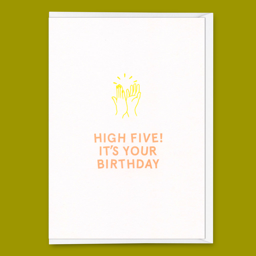 Deli Cards Grußkarte "High Five" | Coole Klappkarte zum Geburtstag