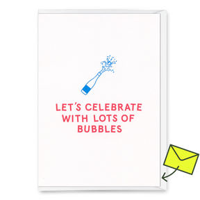 Deli Cards Grußkarte "Bubbles" | Besondere Klappkarte für jeden Anlass