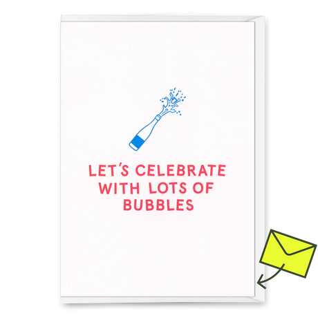 Deli Cards Grußkarte "Bubbles" | Besondere Klappkarte für jeden Anlass