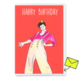 Deli Cards Grußkarte "Harry Styles" | Lustige Klappkarte zum Geburtstag