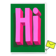 Deli Cards Grußkarte "Hi" | Coole Karte für jeden Anlass