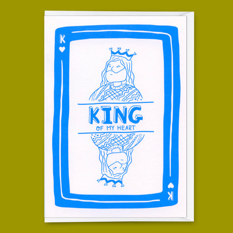 Deli Cards Grußkarte "King of hearts" | Besondere Klappkarte für jeden Anlass