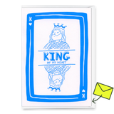 Deli Cards Grußkarte "King of hearts" | Besondere Klappkarte für jeden Anlass